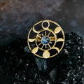 Large Moon Phase Statement Cocktail Ring - USMJ0335 DC-Yugen Handmade