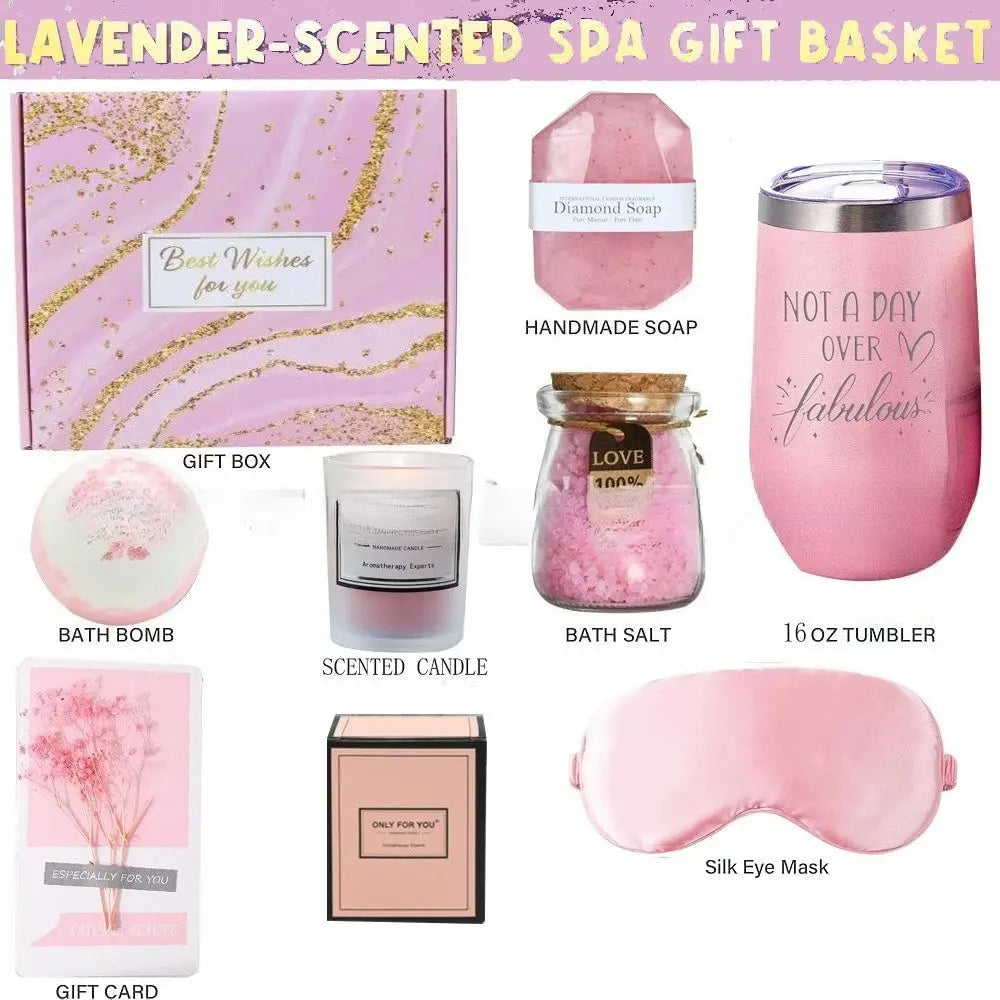 Lavender Spa Gift Basket Set - USMGD0212 AliExpress-Dropship