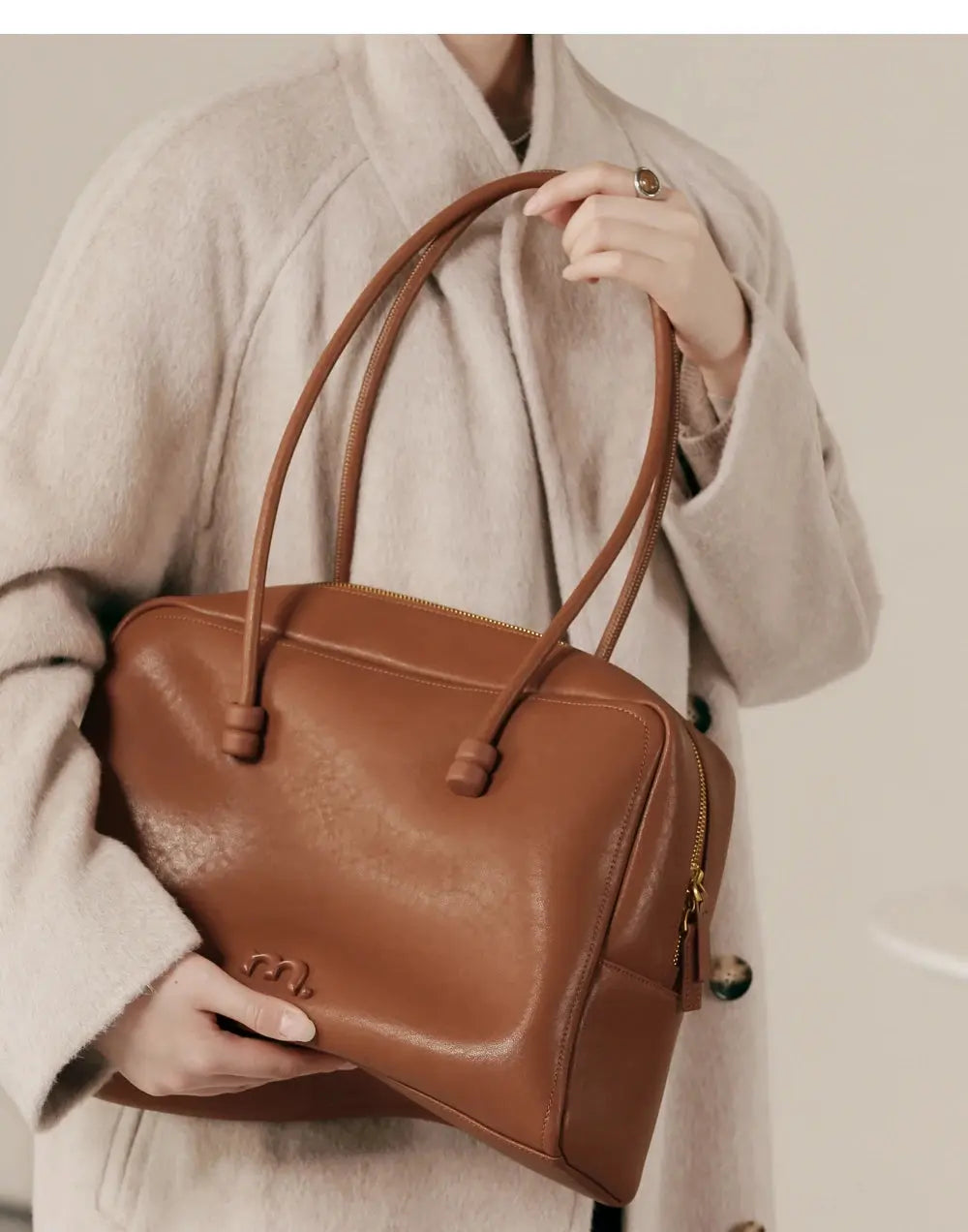 Large Briefcase Retro Women Boston Bag Fashion - USMJ0266 AliExpress-Dropship