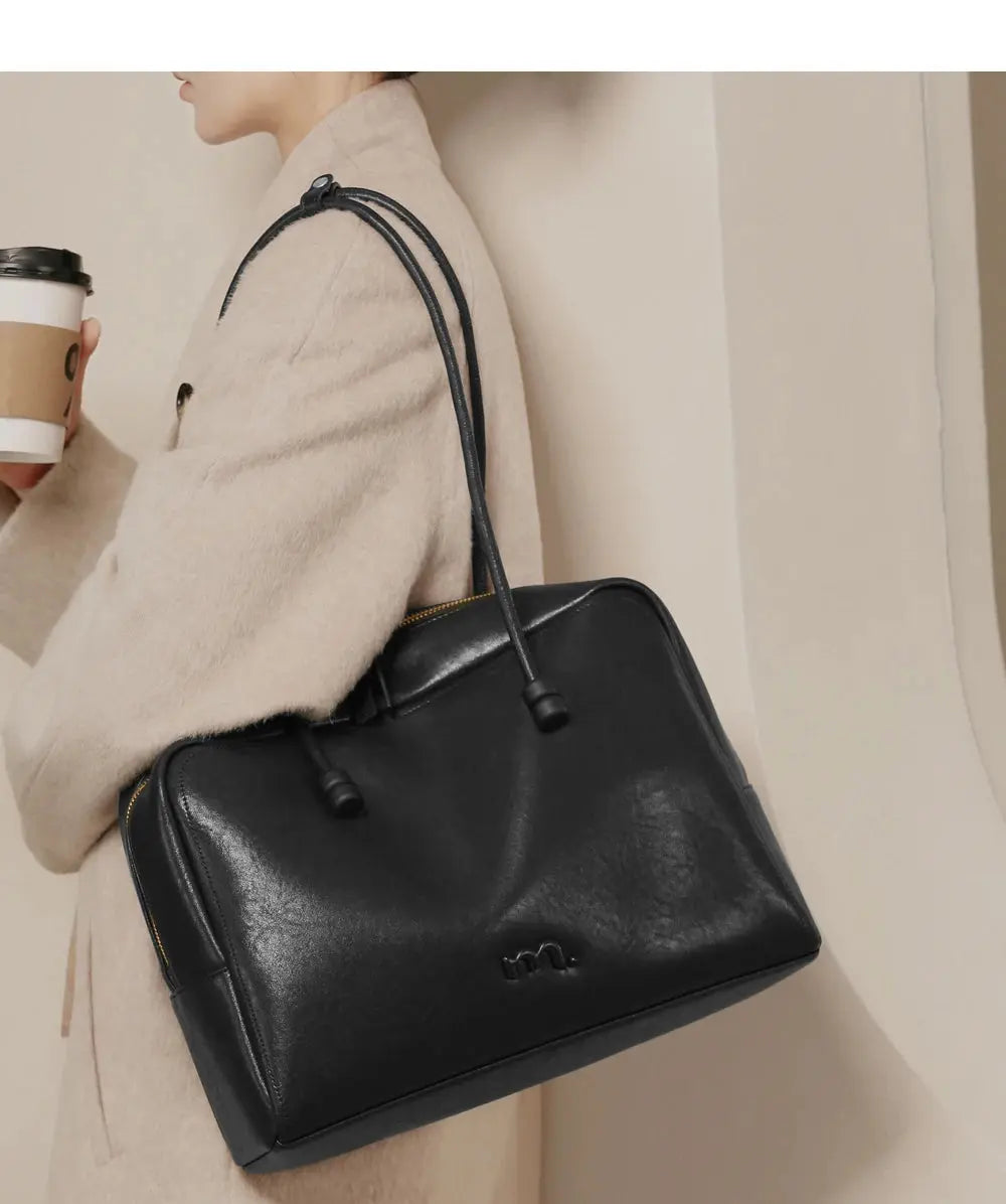 Large Briefcase Retro Women Boston Bag Fashion - USMJ0266 AliExpress-Dropship
