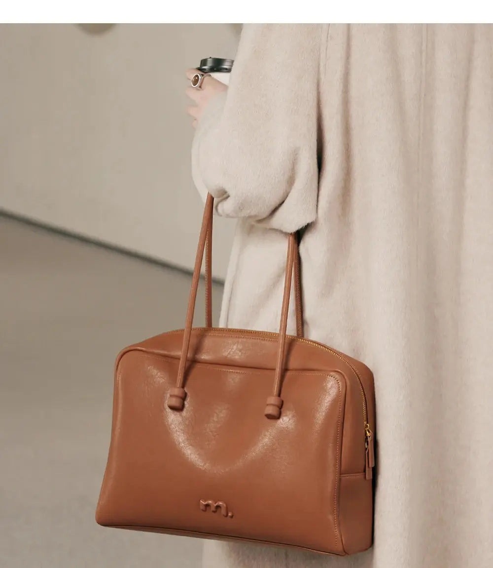 Large Briefcase Retro Women Boston Bag Fashion - USMJ0266 AliExpress-Dropship