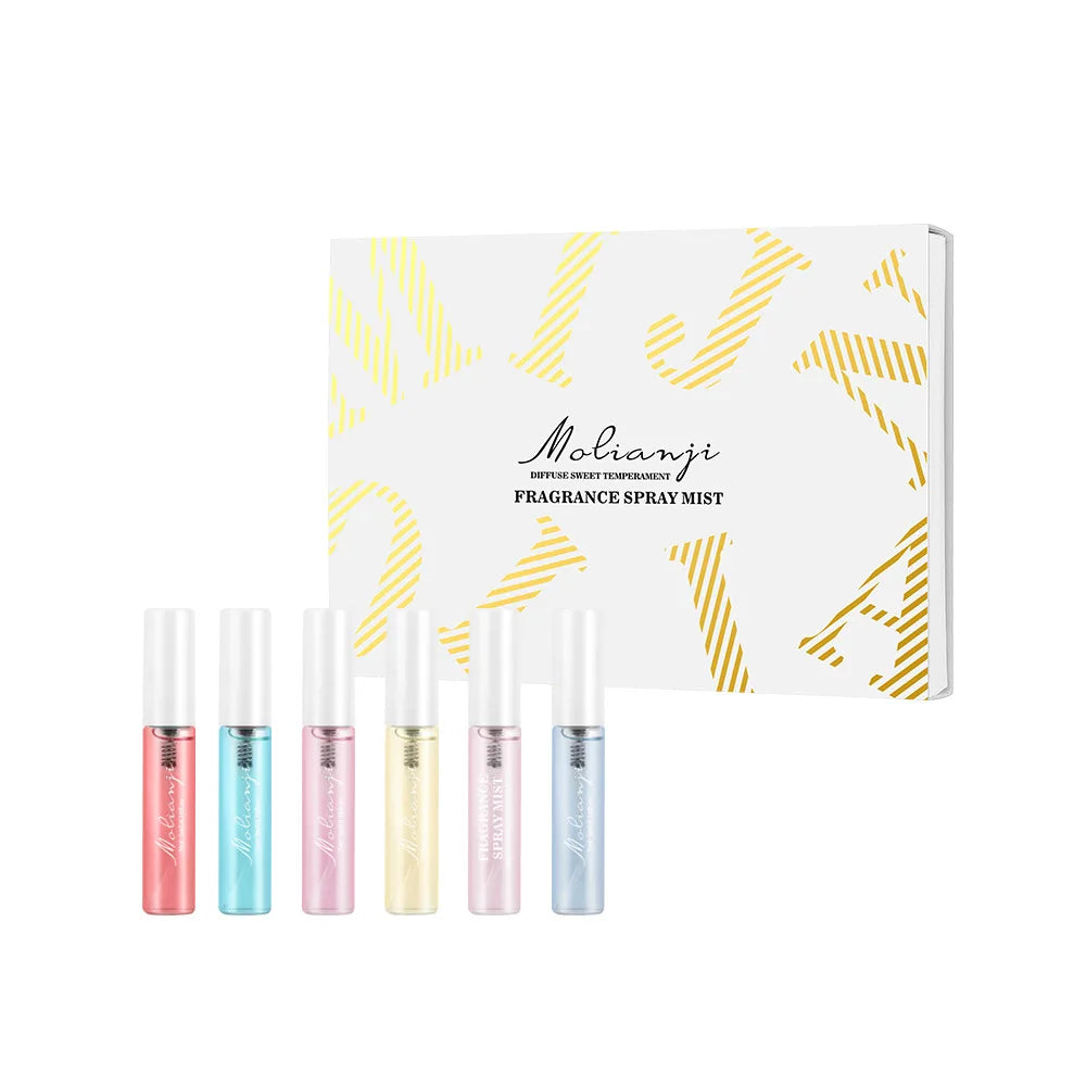 6PCS Alcohol-Free Perfume Set Premium Fragrance Spray Gift Box - USMP0139
