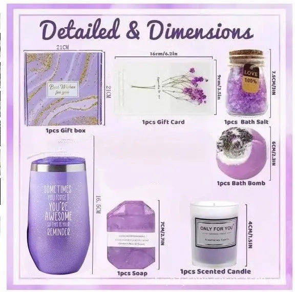 Lavender Spa Gift Basket Set - USMGD0212 AliExpress-Dropship