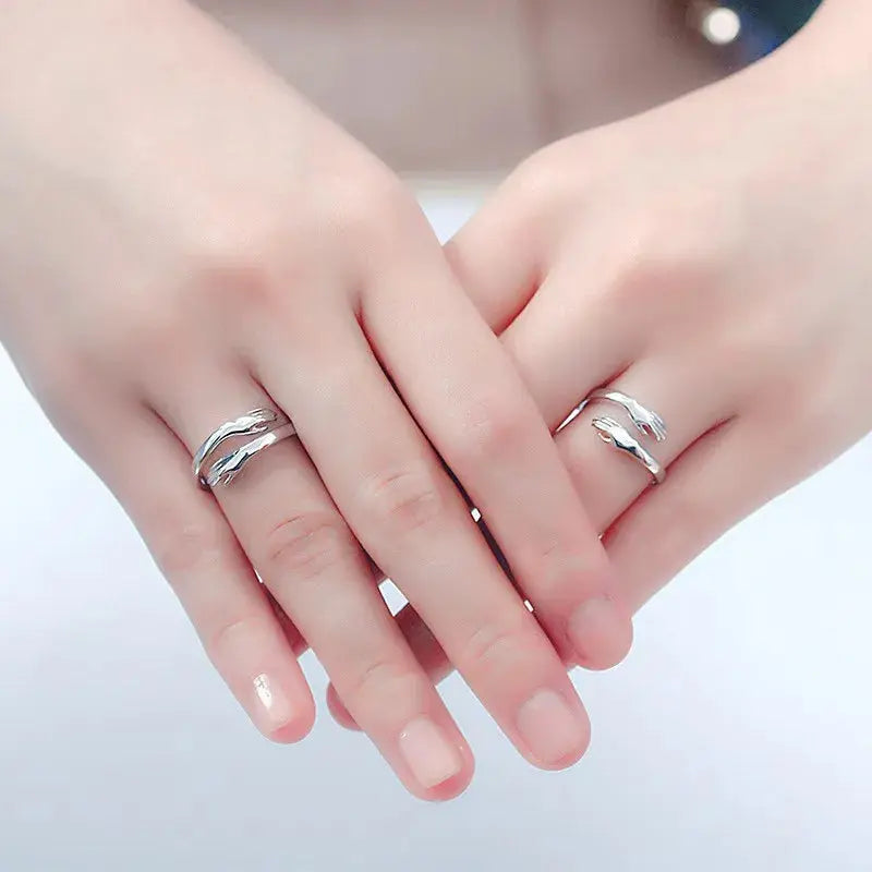 Gift Love Hug Open Ring Retro Simple Rings Letter Finger Ring Unisex - USMJ-0210 AliExpress-Dropship