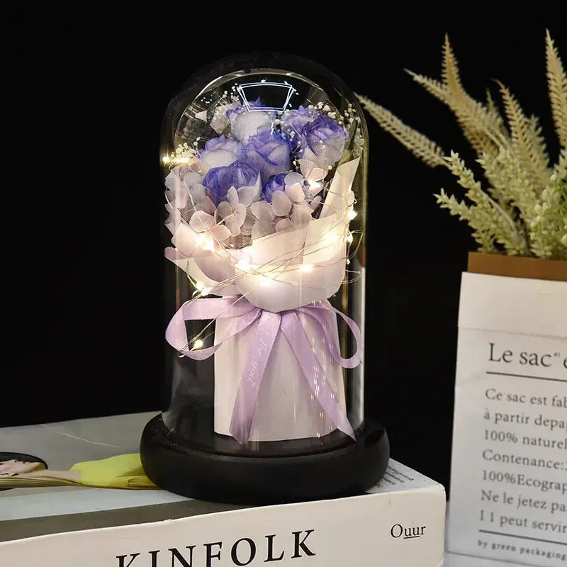 Gift for Girlfriend Eternal Rose LED Light Flower Luminous Decoration - USMGD0190 AliExpress-Dropship