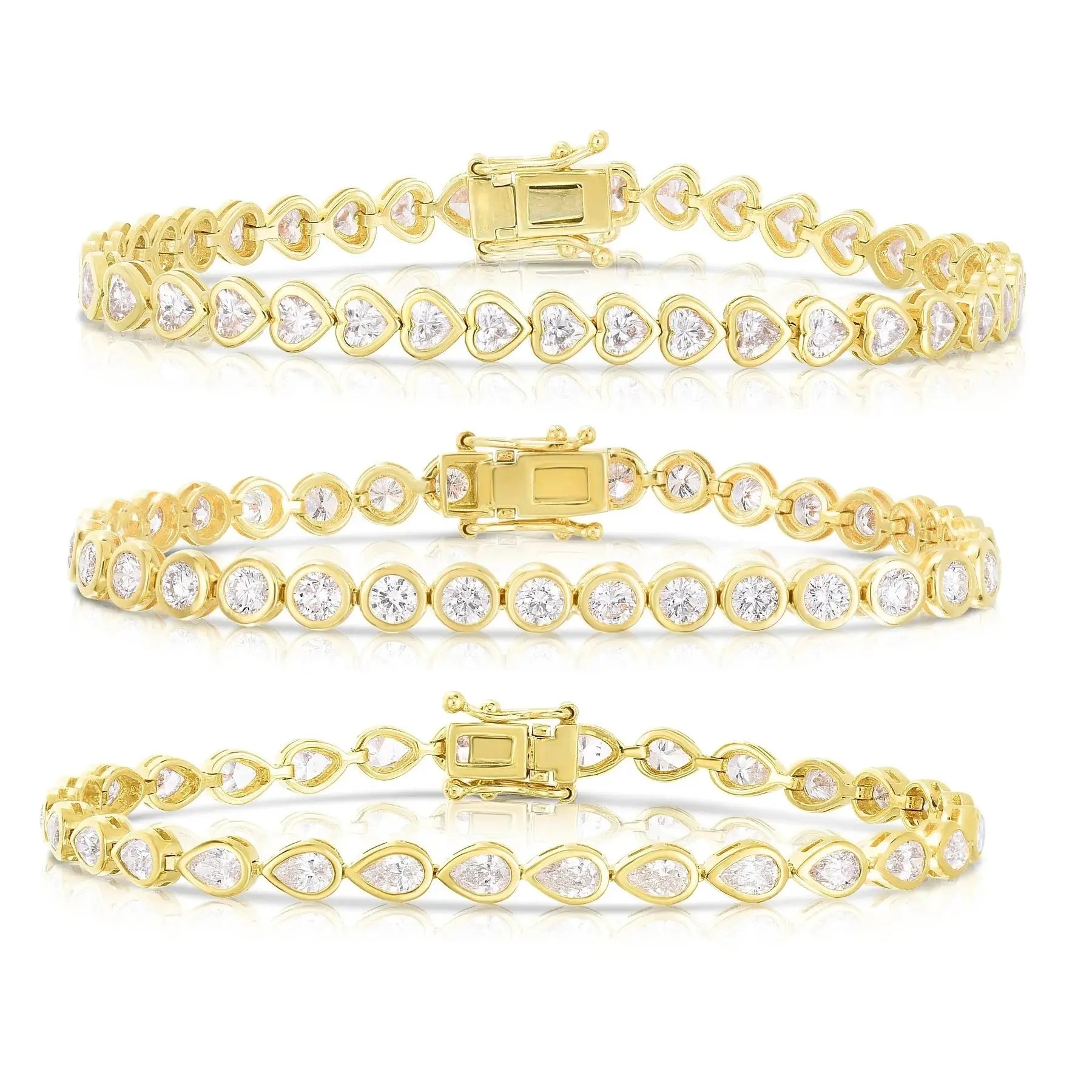 Bezel Cubic Zirconia 5A CZ Tennis Chain Bracelet - USMJ0227 AliExpress-Dropship