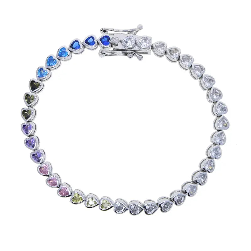 Bezel Cubic Zirconia 5A CZ Tennis Chain Bracelet - USMJ0227 AliExpress-Dropship