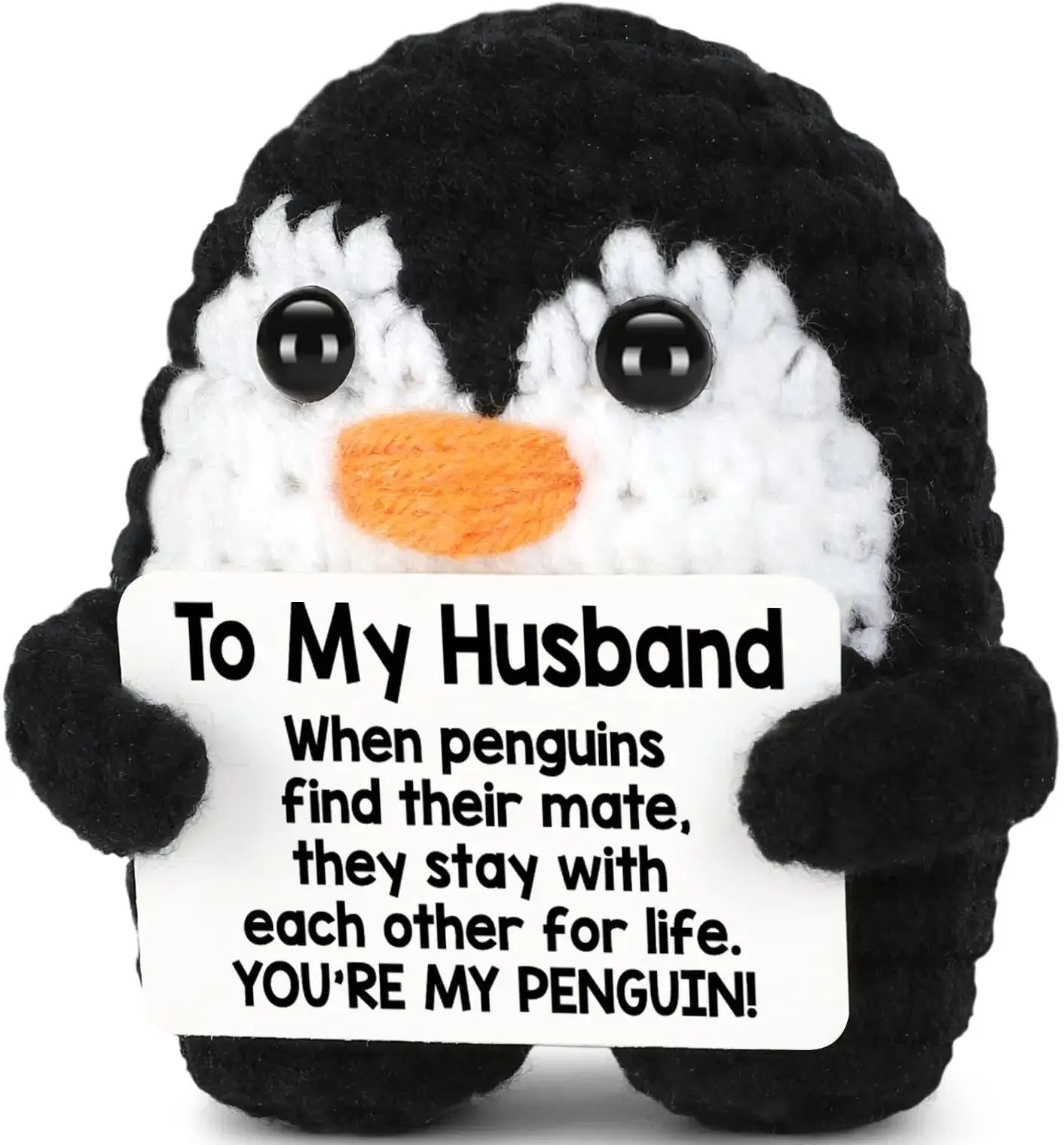 To My Love Handmade Crochet Penguin Valentine's Day - USMGD0207 AliExpress-Dropship