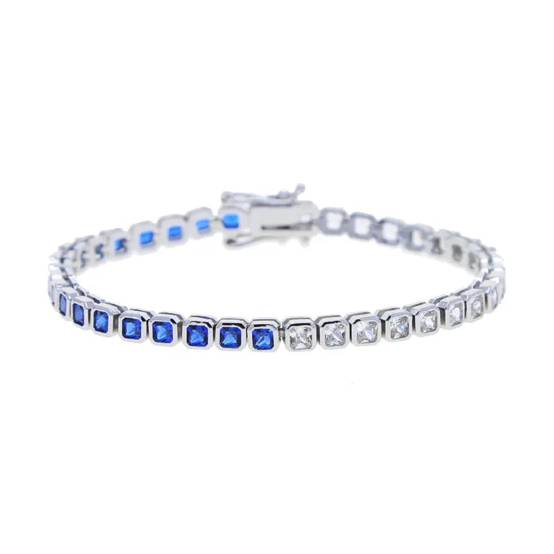 Bezel Cubic Zirconia 5A CZ Tennis Chain Bracelet - USMJ0227 AliExpress-Dropship