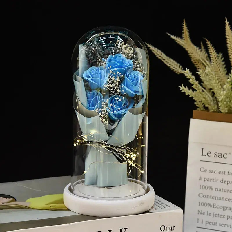 Gift for Girlfriend Eternal Rose LED Light Flower Luminous Decoration - USMGD0190 AliExpress-Dropship