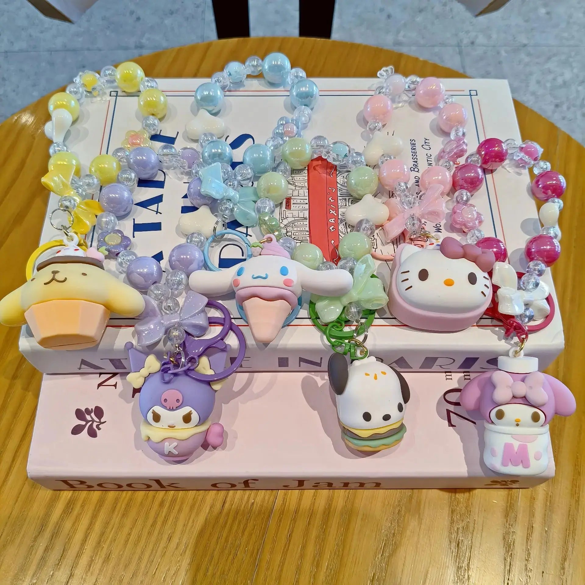 Sanrio Beaded Keychain Hello Kitty Cinnamoroll Kuromi Cute Cartoon Pendant -  USMJ0220 AliExpress-Dropship