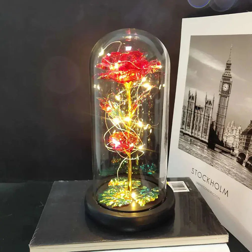 Gift for Girlfriend Eternal Rose LED Light Flower Luminous Decoration - USMGD0190 AliExpress-Dropship