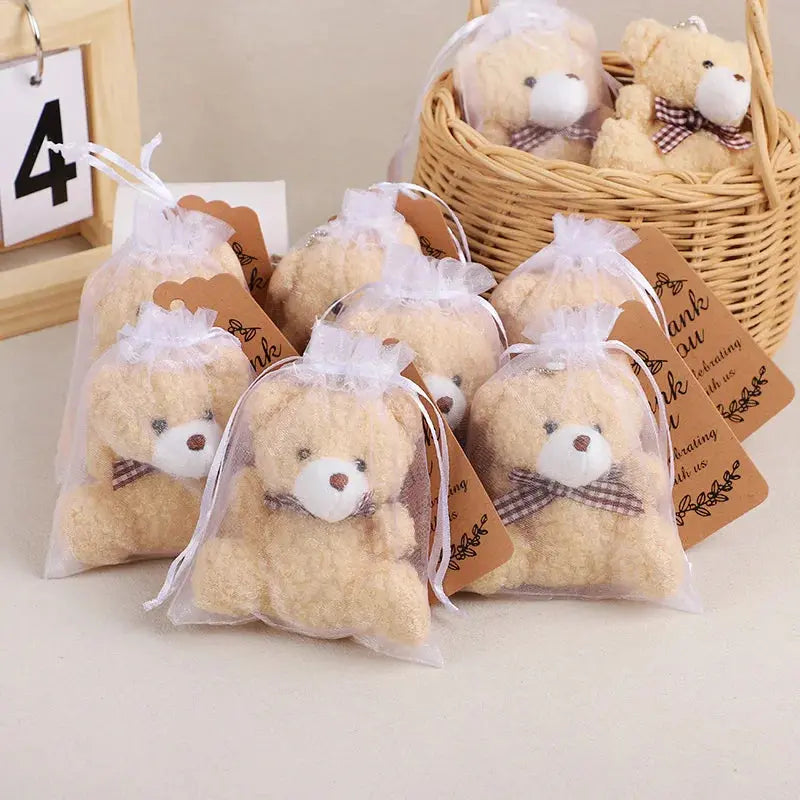 Bear Gift, include 5 Mini Bear,5 Organza Bag,5 Thank You Card for Baby - USMGD0270 AliExpress-Dropship