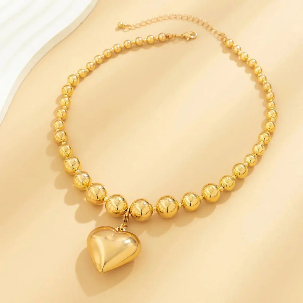 Heart Pendant Necklace for Women Trendy Choker Collar - USMJ0274 AliExpress-Dropship