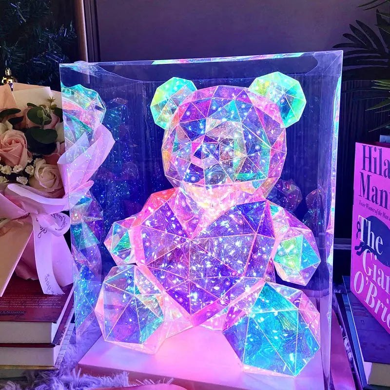 Colorful Glowing Bear 30CM High Fantasy LED Little Bear Lamp - USMJ0252 AliExpress-Dropship