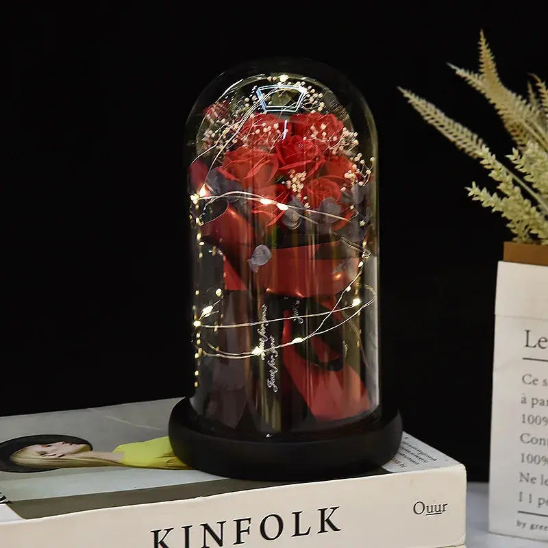 Gift for Girlfriend Eternal Rose LED Light Flower Luminous Decoration - USMGD0190 AliExpress-Dropship