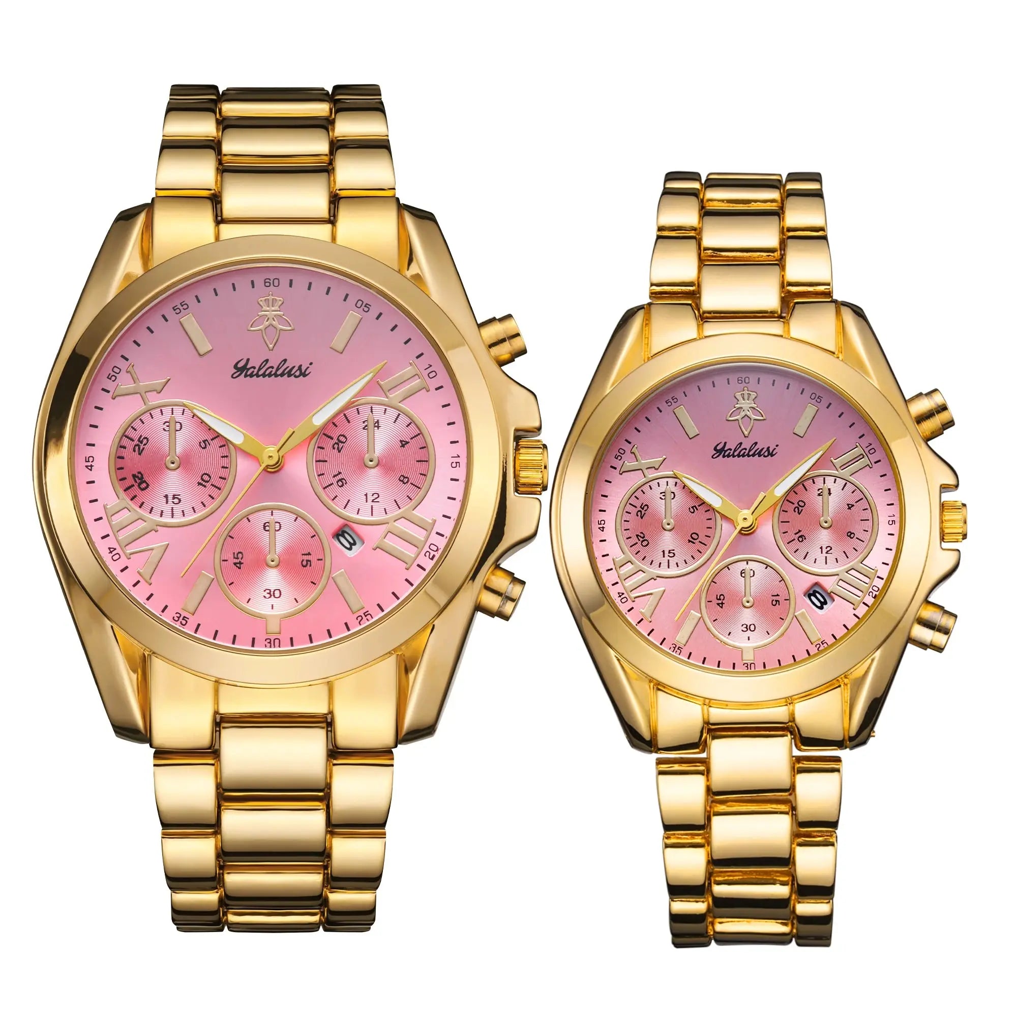Gold Luxury Couple Watch Box Watch Remover Vacuum Plating - USMJ0253 AliExpress-Dropship