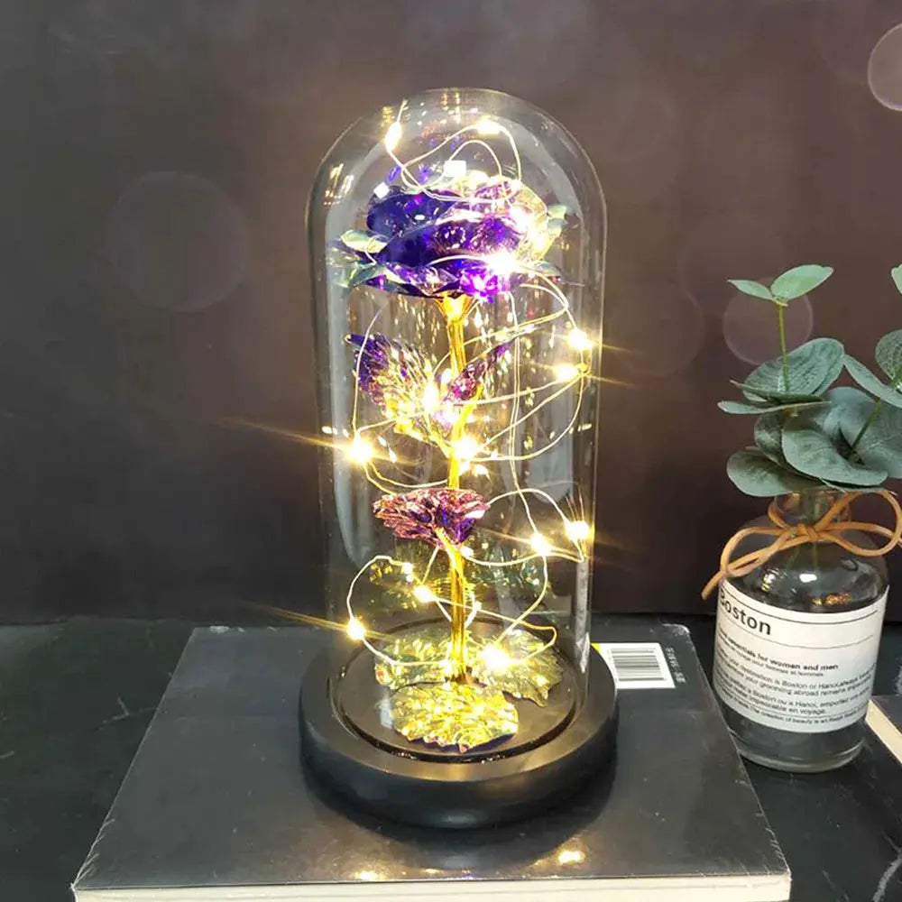Gift for Girlfriend Eternal Rose LED Light Flower Luminous Decoration - USMGD0190 AliExpress-Dropship
