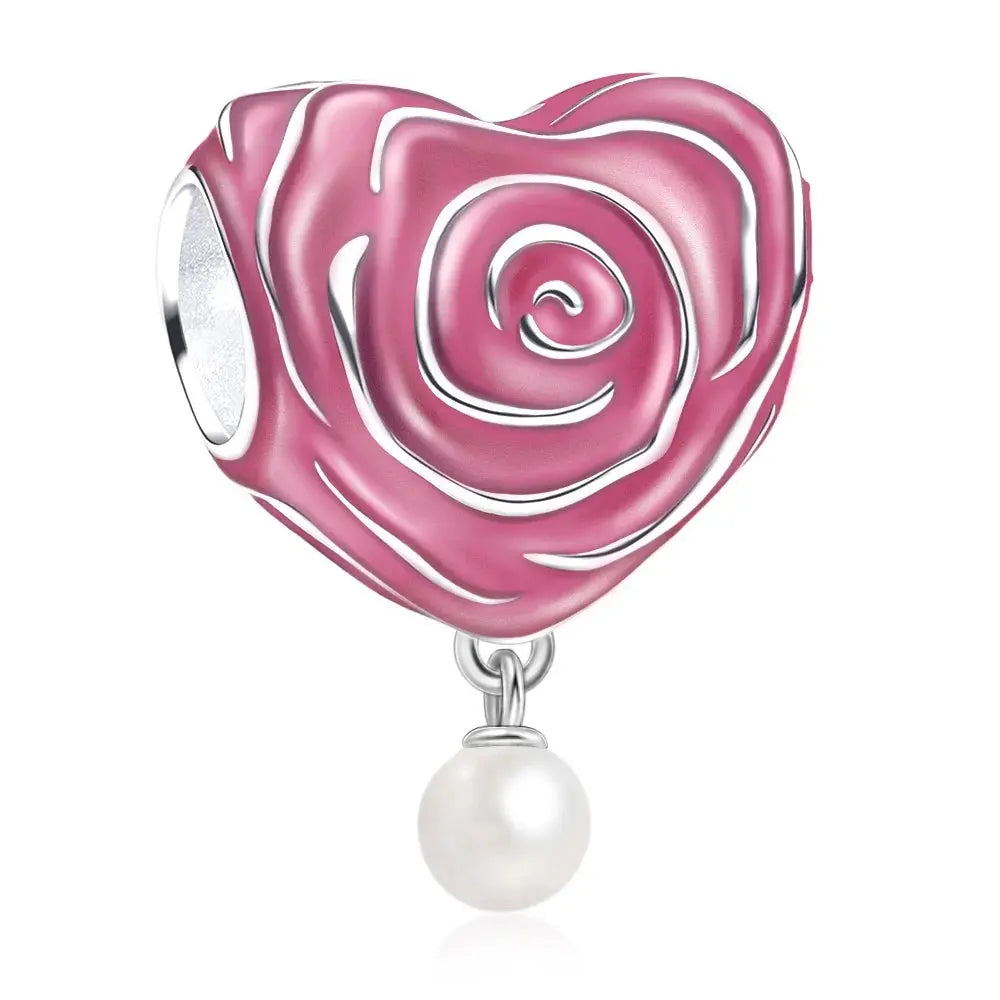 Gift Rose Lucky Bag Love Heart Dangle Charm Fit Bracelet - USMJ0216 AliExpress-Dropship