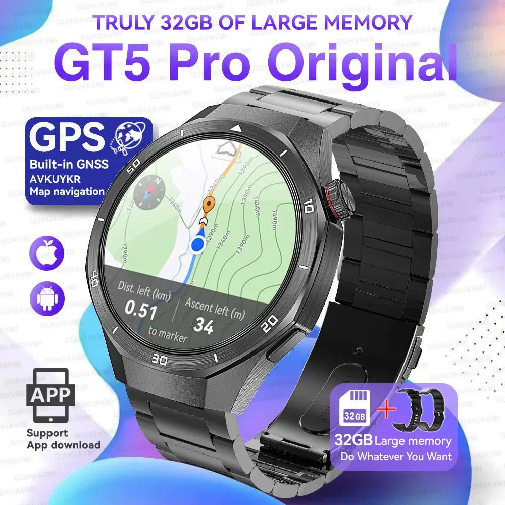 GT5 Pro Smart Watch Global Version Titanium Alloy Waterproof ON SALE 5% Discount - USM0217 AliExpress-Dropship