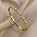 Colorful Rhinestone Beads Stainless Steel Bracelets for Women - USMJ0226 AliExpress-Dropship