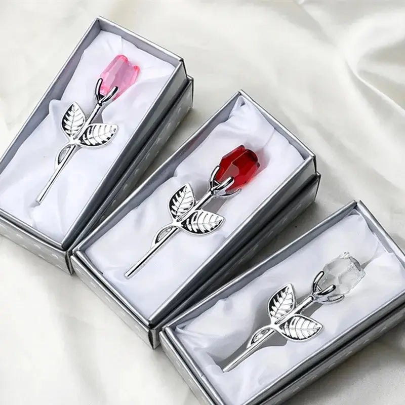 Gift I Love You Crystal Bear Artificial Rose Flowers - USMGD0184 AliExpress-Dropship