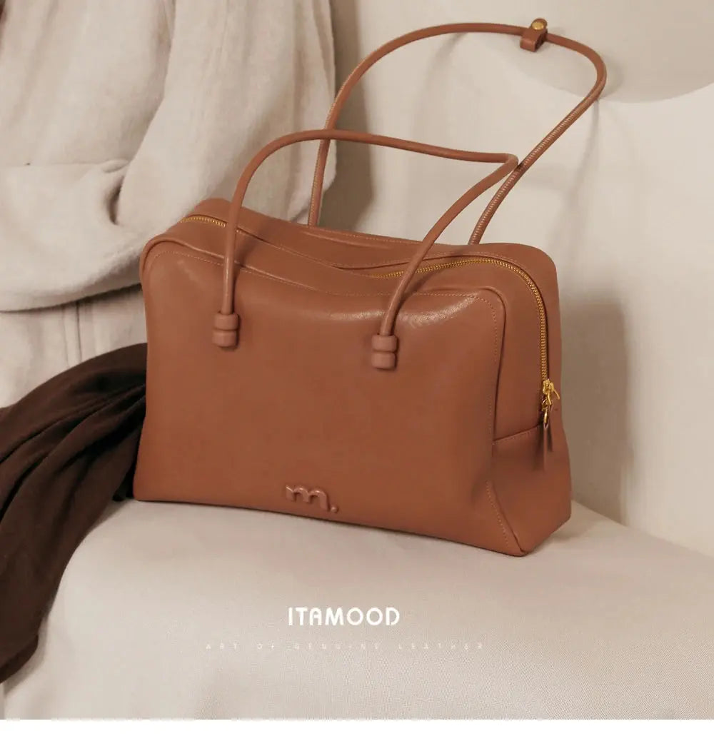 Large Briefcase Retro Women Boston Bag Fashion - USMJ0266 AliExpress-Dropship