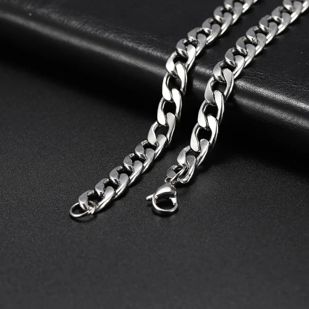Cuban Chain Stainless Steel Necklaces for Men - USMJ0224 AliExpress-Dropship