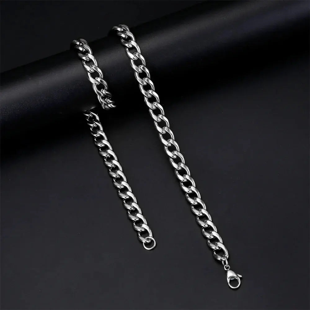 Cuban Chain Stainless Steel Necklaces for Men - USMJ0224 AliExpress-Dropship