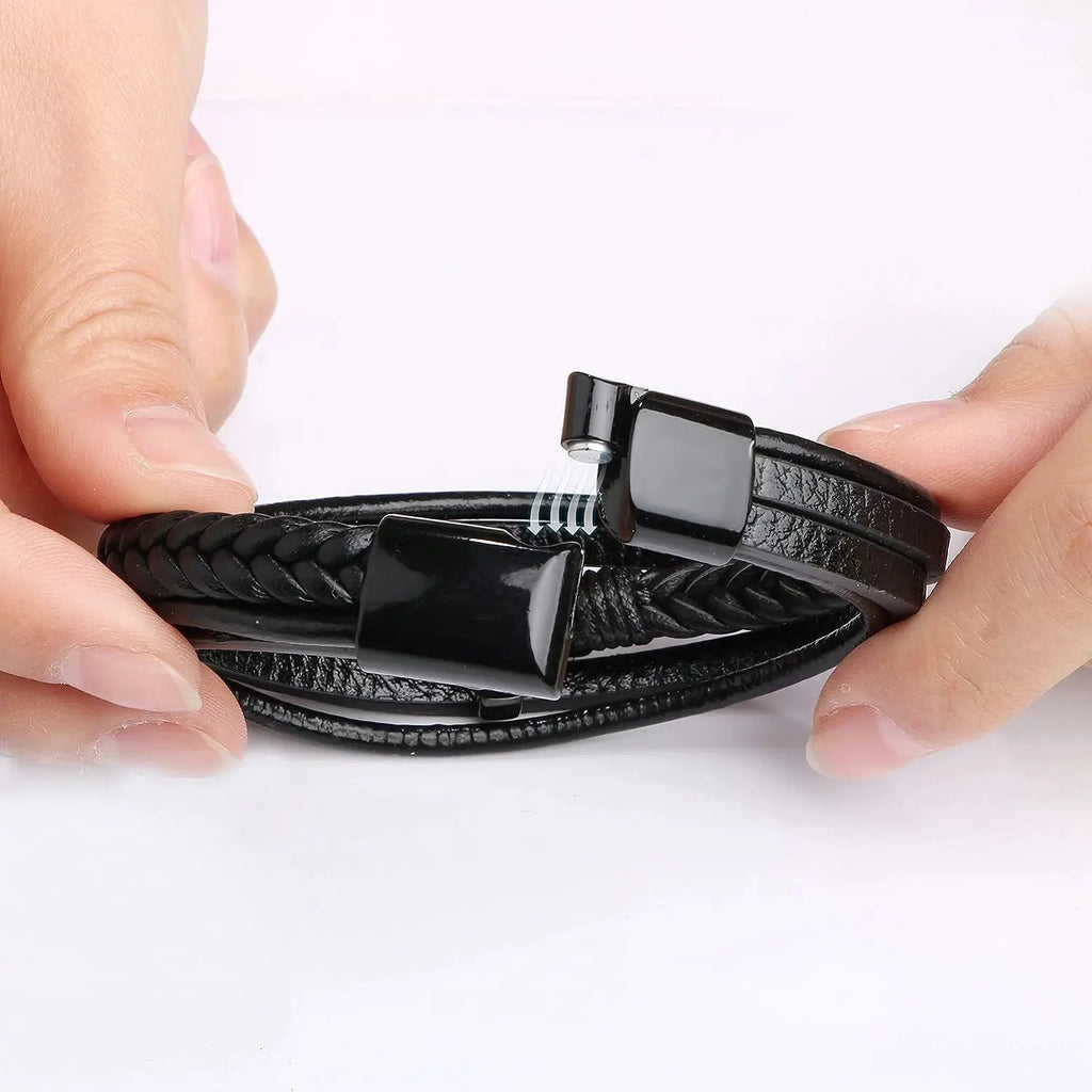 Valentine's Day Gifts for Him Man Leather Bracelets - USMGD0181 AliExpress-Dropship