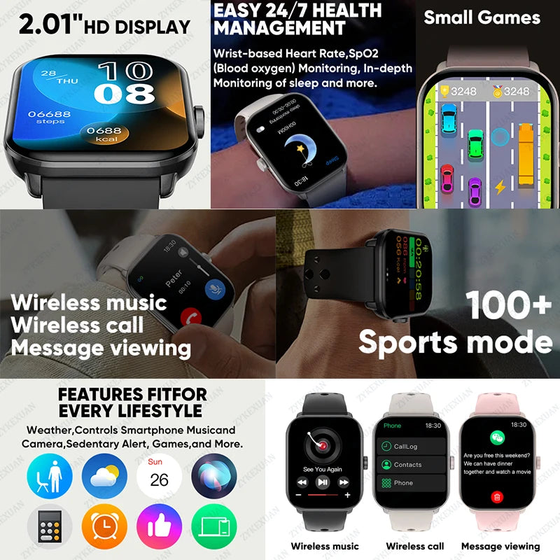 Xiaomi Watch 5 Men Women HD AMOLED Screen Heart - ON SALE 10% Discount - USMW0296