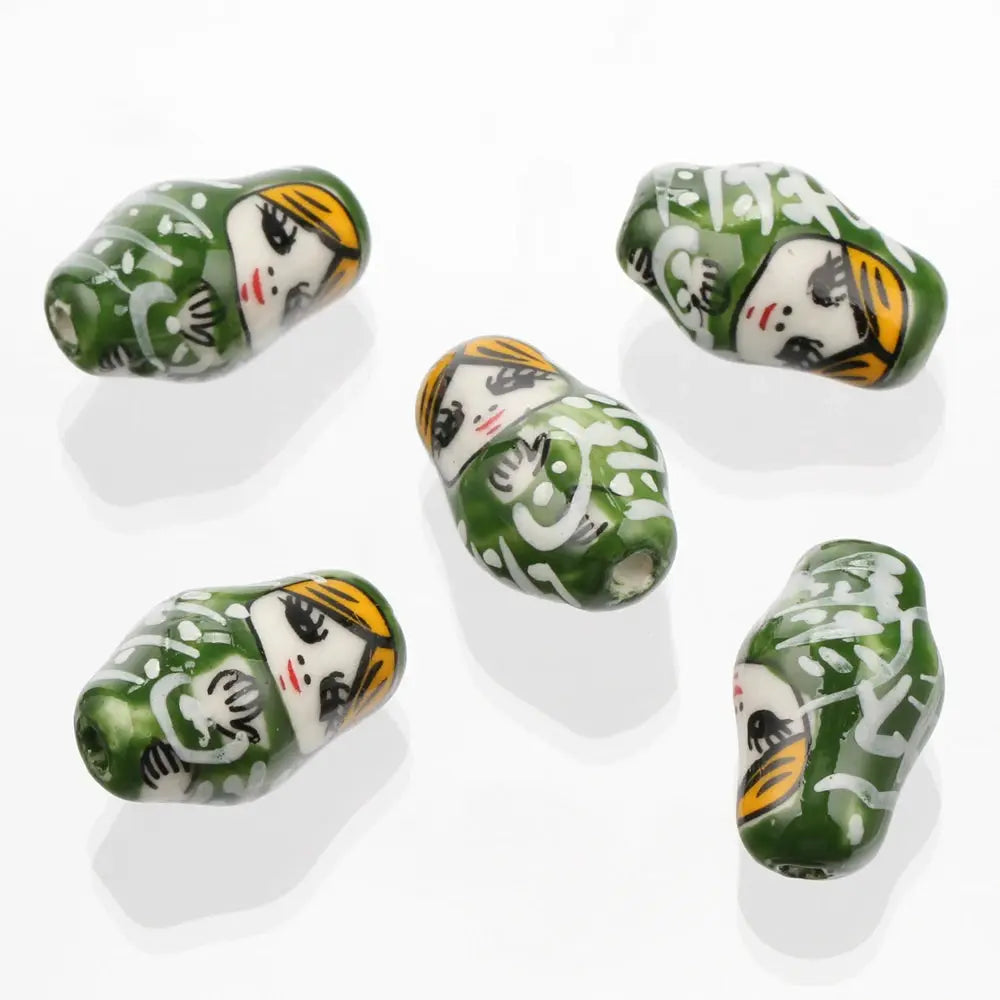 Doll Shape Patterns Ceramic Porcelain Loose Crafts Beads - USMJ0260 AliExpress-Dropship