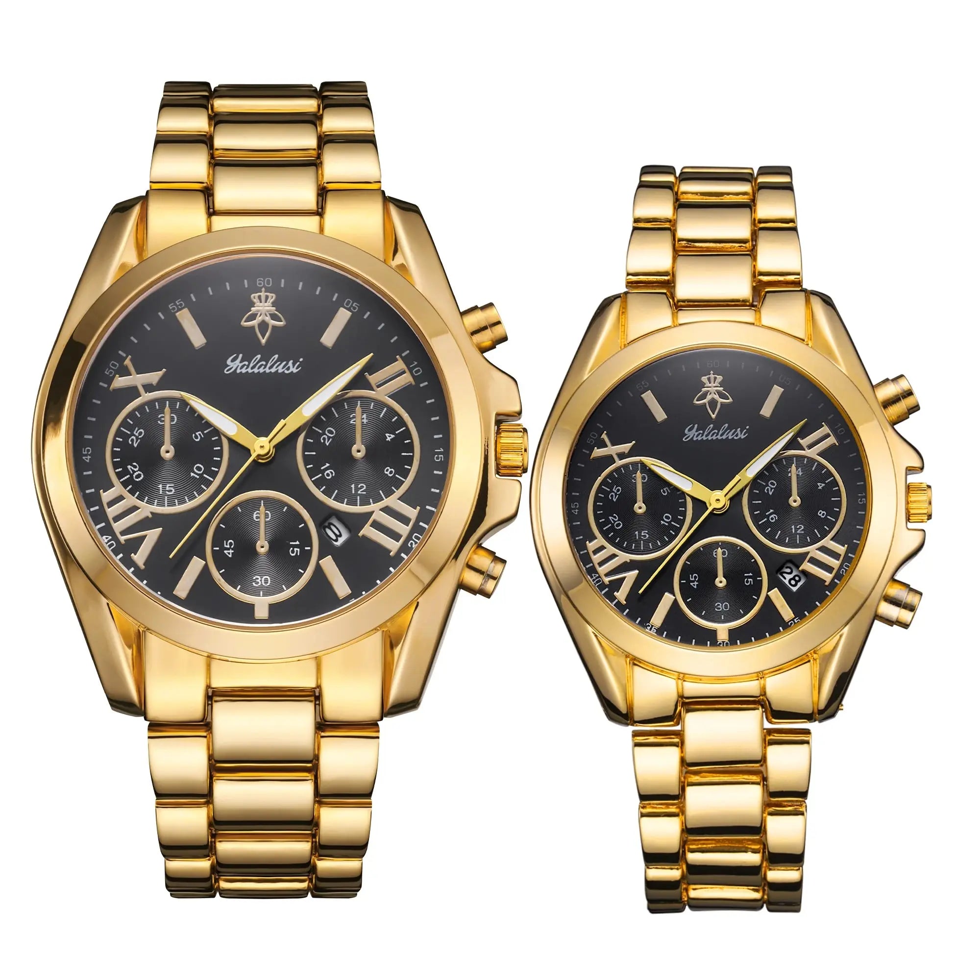 Gold Luxury Couple Watch Box Watch Remover Vacuum Plating - USMJ0253 AliExpress-Dropship