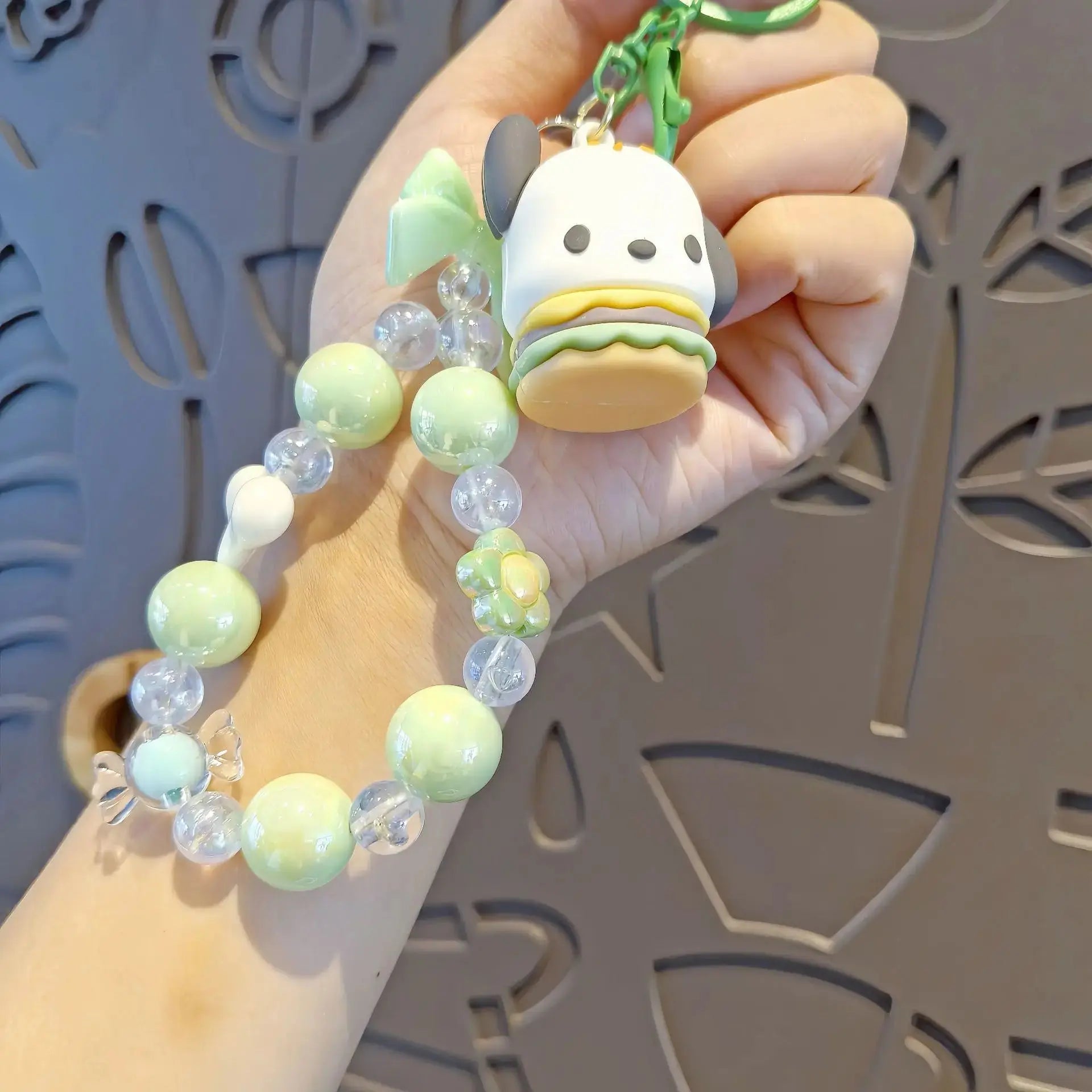 Sanrio Beaded Keychain Hello Kitty Cinnamoroll Kuromi Cute Cartoon Pendant -  USMJ0220 AliExpress-Dropship