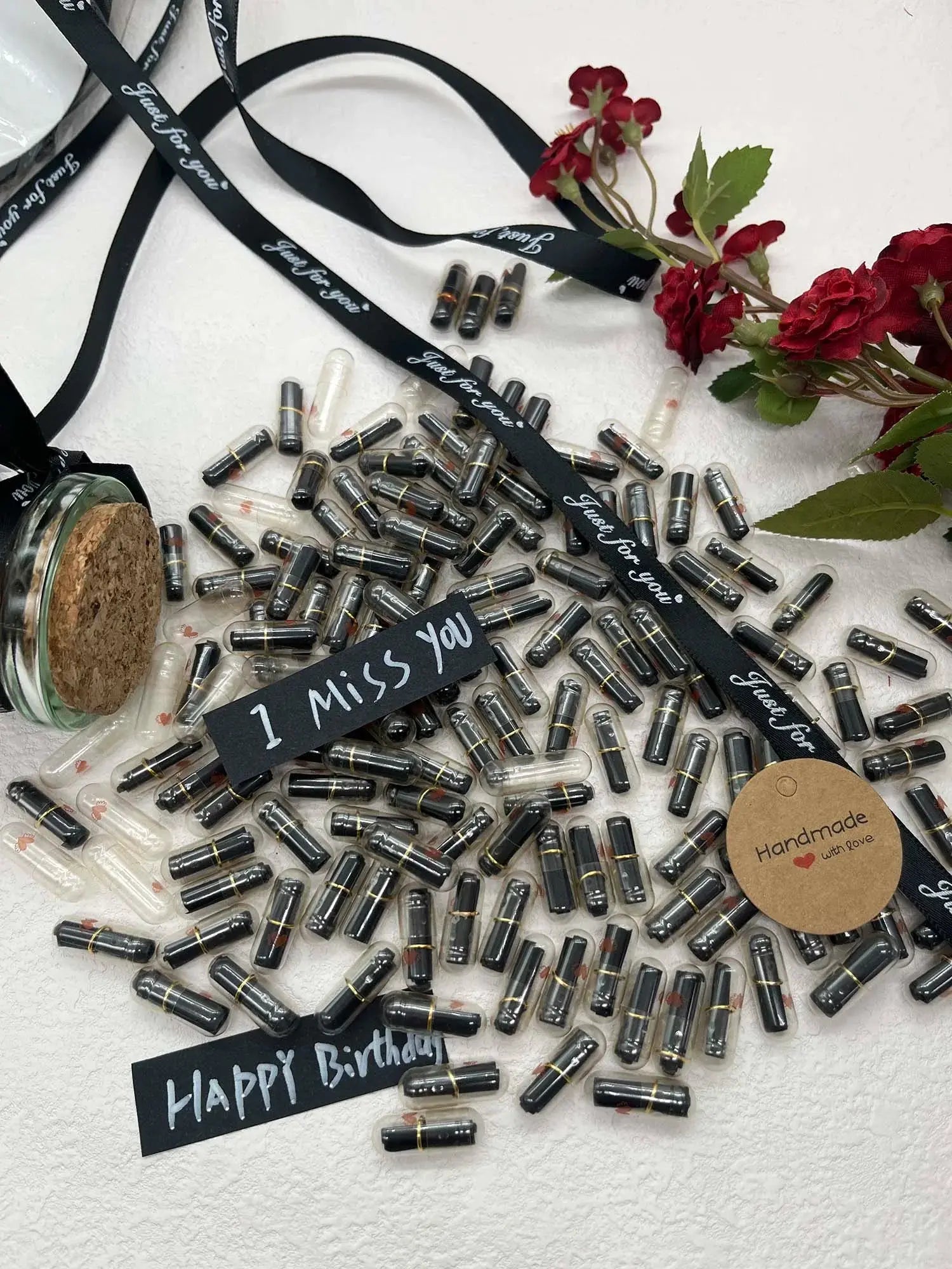 Message Capsules Love Pill with bottle Roll Paper Blank Notes - USMGD0203 AliExpress-Dropship