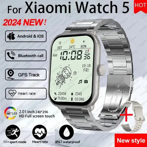 Xiaomi Watch 5 Men Women HD AMOLED Screen Heart - ON SALE 10% Discount - USMW0296 AliExpress