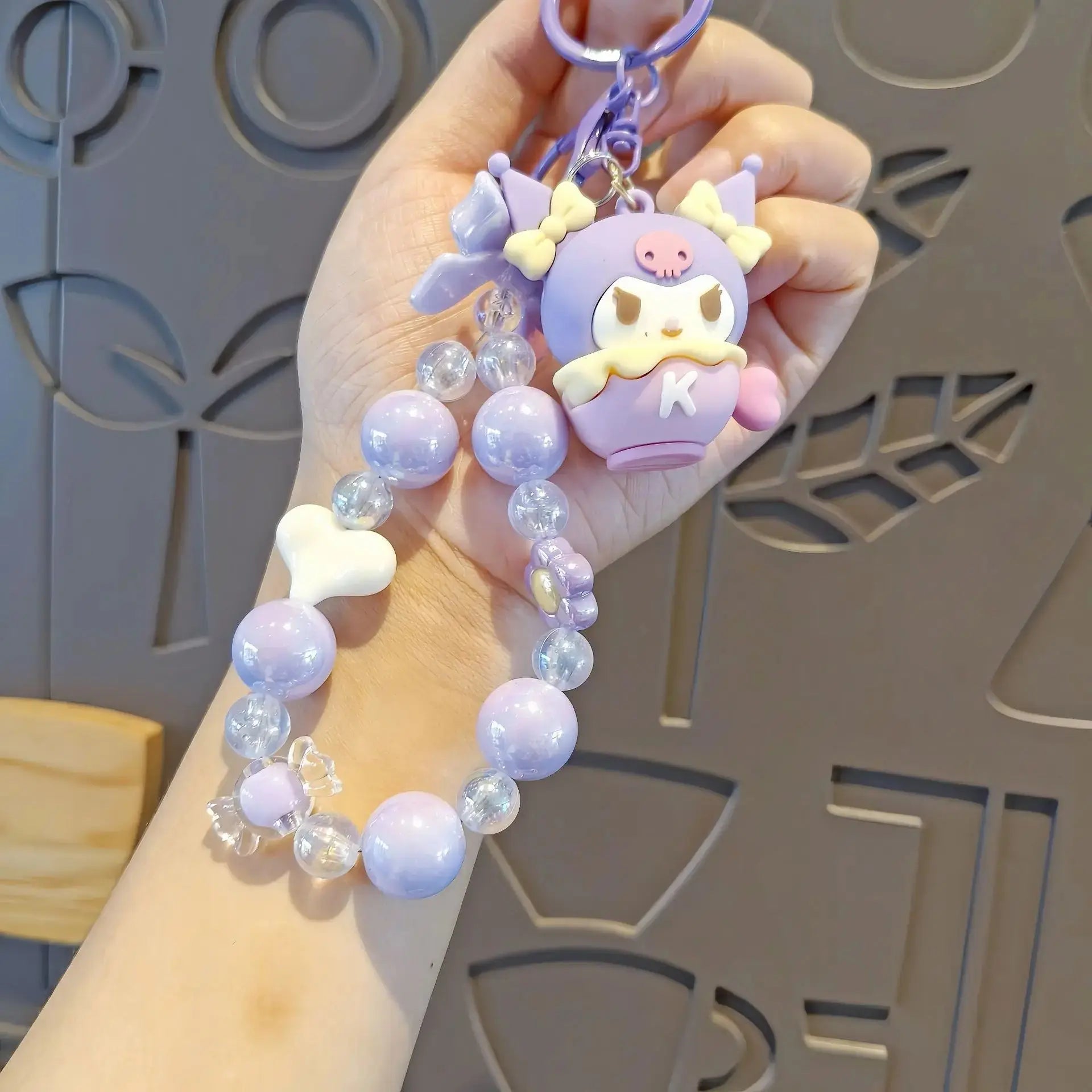 Sanrio Beaded Keychain Hello Kitty Cinnamoroll Kuromi Cute Cartoon Pendant -  USMJ0220 AliExpress-Dropship