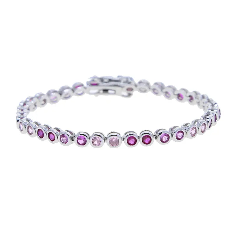 Bezel Cubic Zirconia 5A CZ Tennis Chain Bracelet - USMJ0227 AliExpress-Dropship