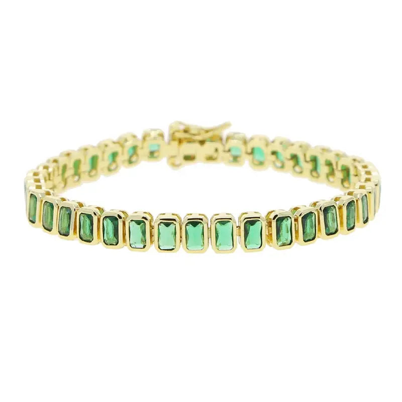 Bezel Cubic Zirconia 5A CZ Tennis Chain Bracelet - USMJ0227 AliExpress-Dropship