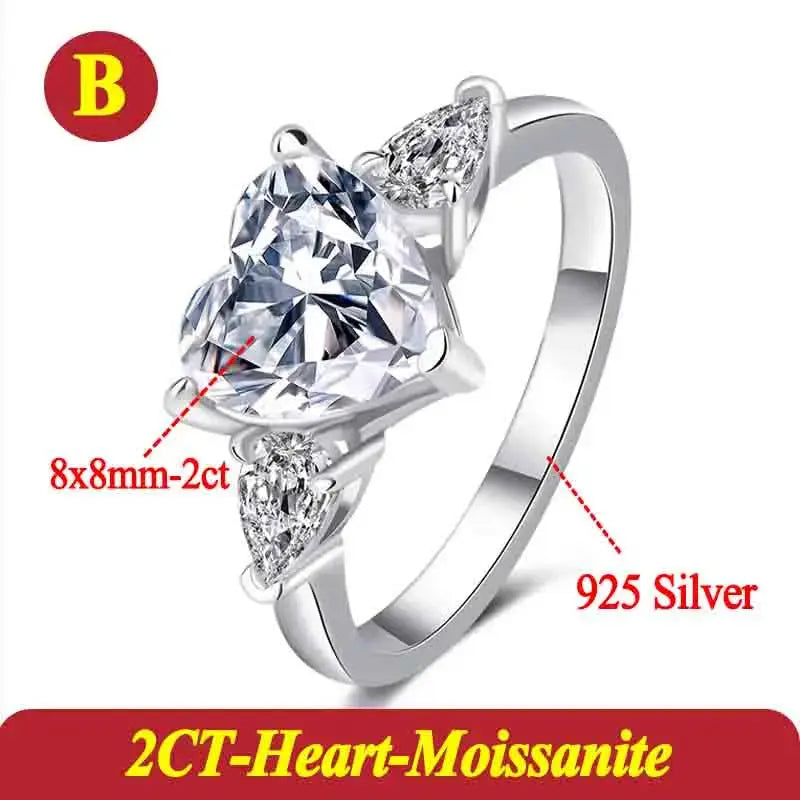 Pear Moissanite Rings for Women Original - USMJ0246 AliExpress-Dropship