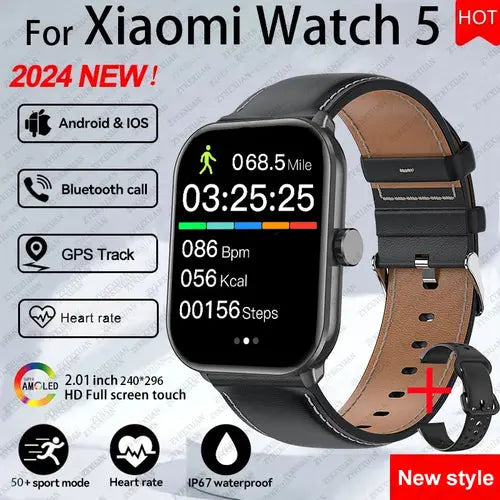 Xiaomi Watch 5 Men Women HD AMOLED Screen Heart - ON SALE 10% Discount - USMW0296 AliExpress