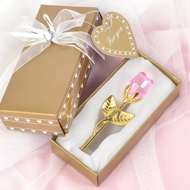 Gift I Love You Crystal Bear Artificial Rose Flowers - USMGD0184 AliExpress-Dropship