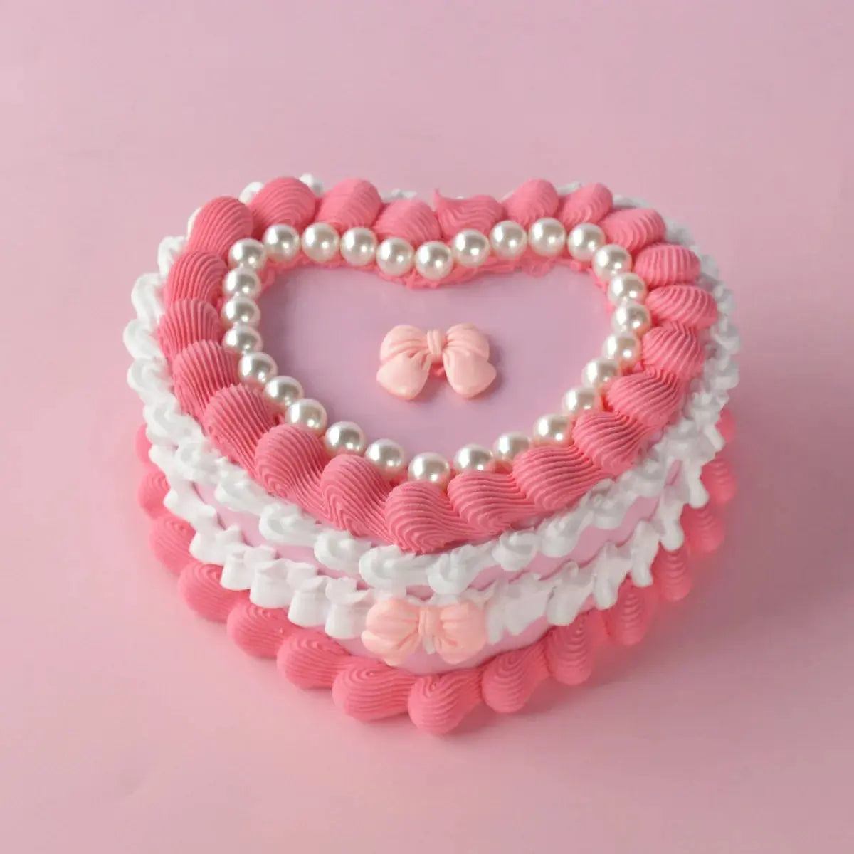 Simulation Heart Shaped Cake Jewelry Box Fake Cream Cake Model - USMGD0187 AliExpress-Dropship
