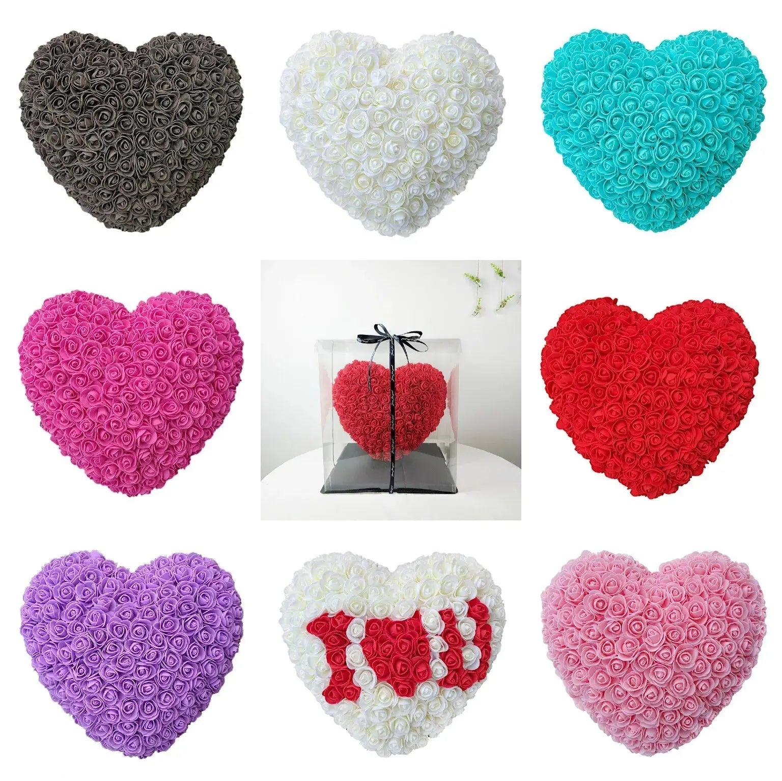 Flower Heart Valentine's Day Gift Flower Heart Mold - USMGD0199 AliExpress-Dropship