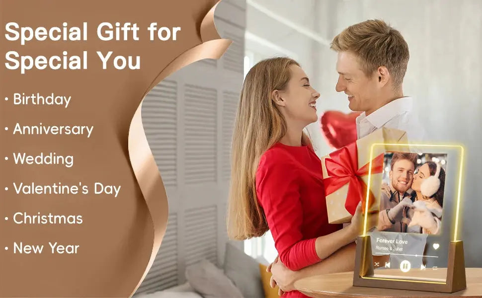 Spotify Music Plaque Gifts for Personalized Acrylic Photo Frame Lamp Couple - USMGD0202 AliExpress-Dropship