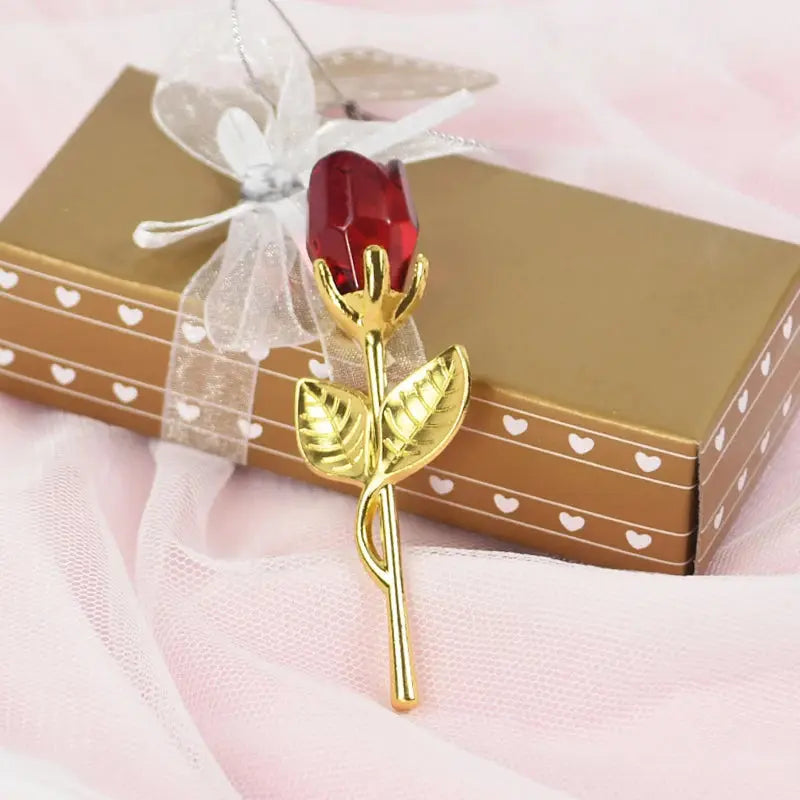 Gift I Love You Crystal Bear Artificial Rose Flowers - USMGD0184 AliExpress-Dropship