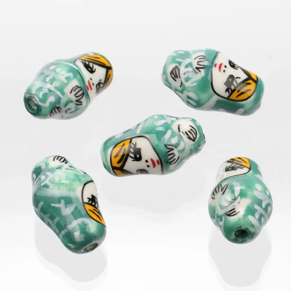 Doll Shape Patterns Ceramic Porcelain Loose Crafts Beads - USMJ0260 AliExpress-Dropship