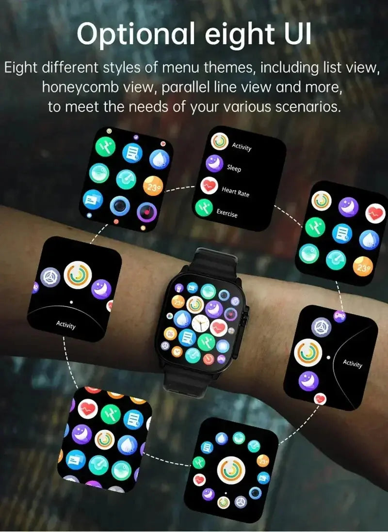 LAXASFIT T900Ultra Smartwatch Bluetooth Talk Message Alert - USMW0282 AliExpress