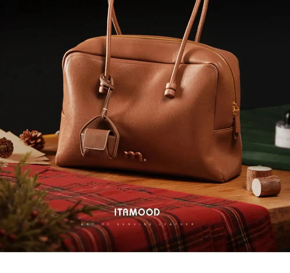 Large Briefcase Retro Women Boston Bag Fashion - USMJ0266 AliExpress-Dropship