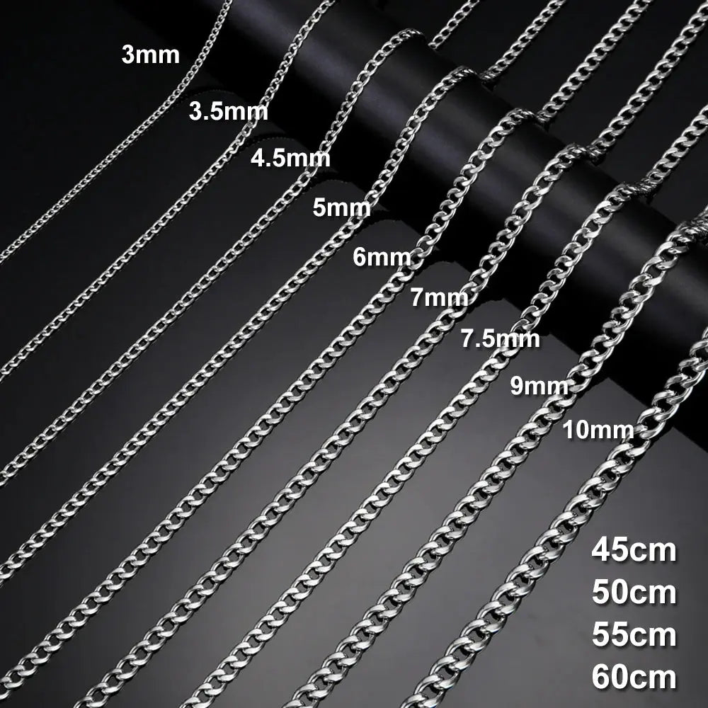 Cuban Chain Stainless Steel Necklaces for Men - USMJ0224 AliExpress-Dropship